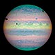 Hubble Spots Rare Triple Eclipse on Jupiter