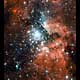 Star Cluster Bursts into Life in New Hubble Image