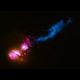 "Death Star" Galaxy Black Hole Fires at Neighboring Galaxy