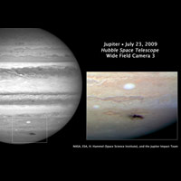 Hubble Captures Rare Jupiter Collision